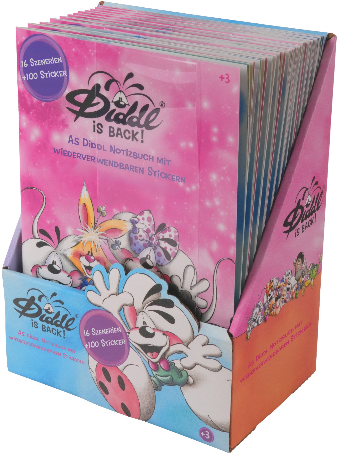 Diddl Stickerbuch, 16 Seiten, 100 Sticker