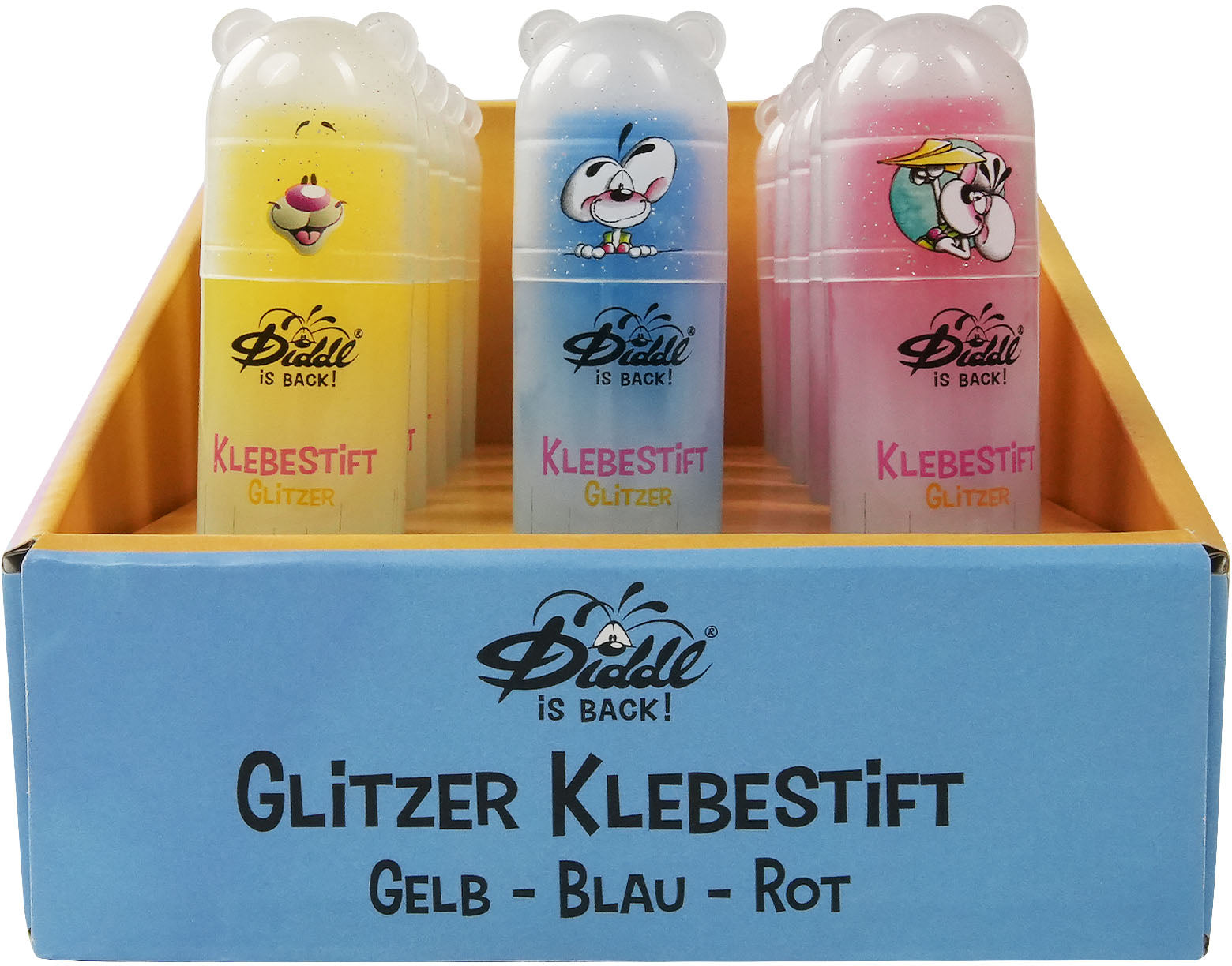 Diddl Glitzerklebestift – sortiert