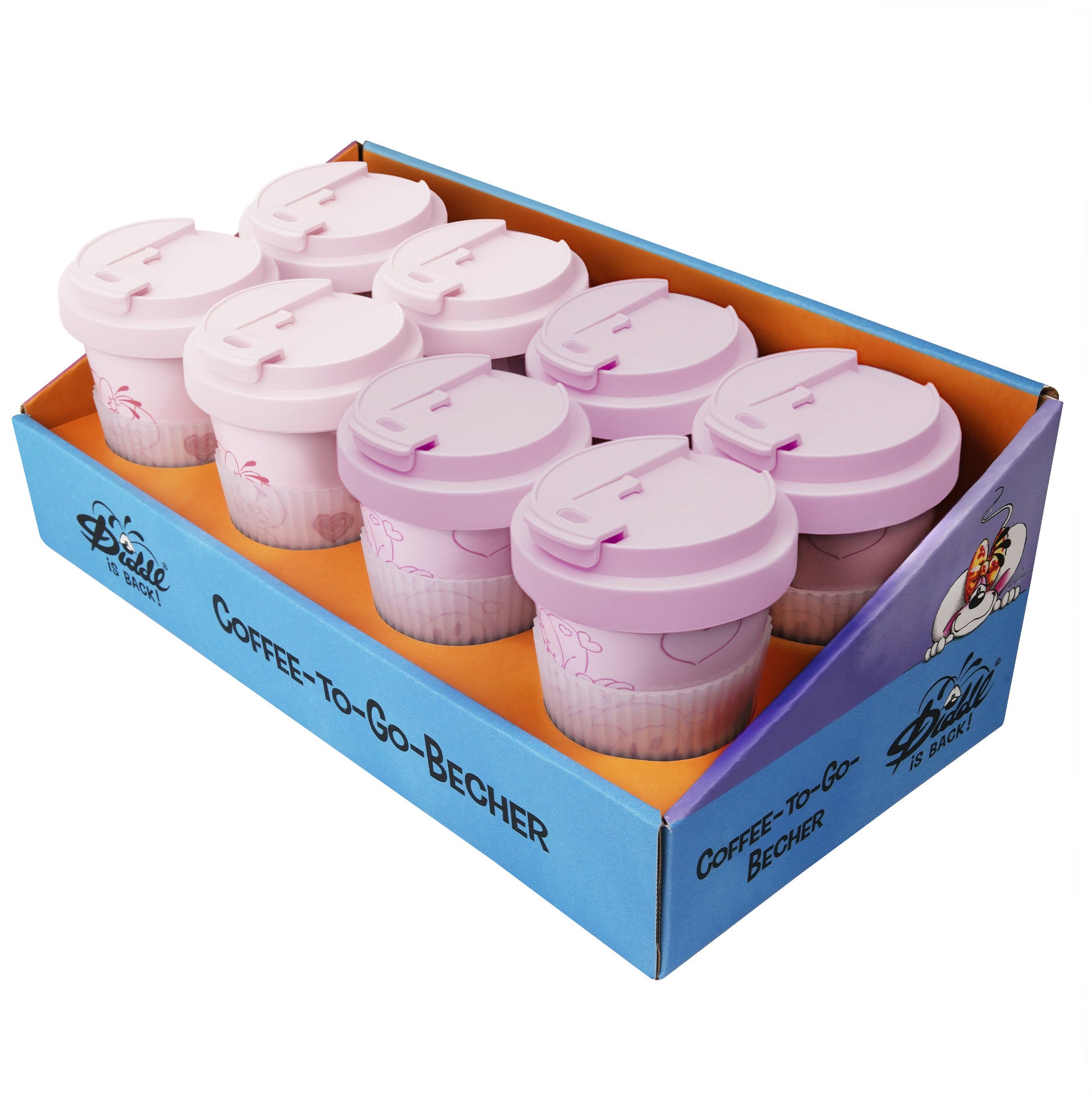 Diddl Coffee-to-go-Becher 23724 – 400 ml, Mehrfarbig