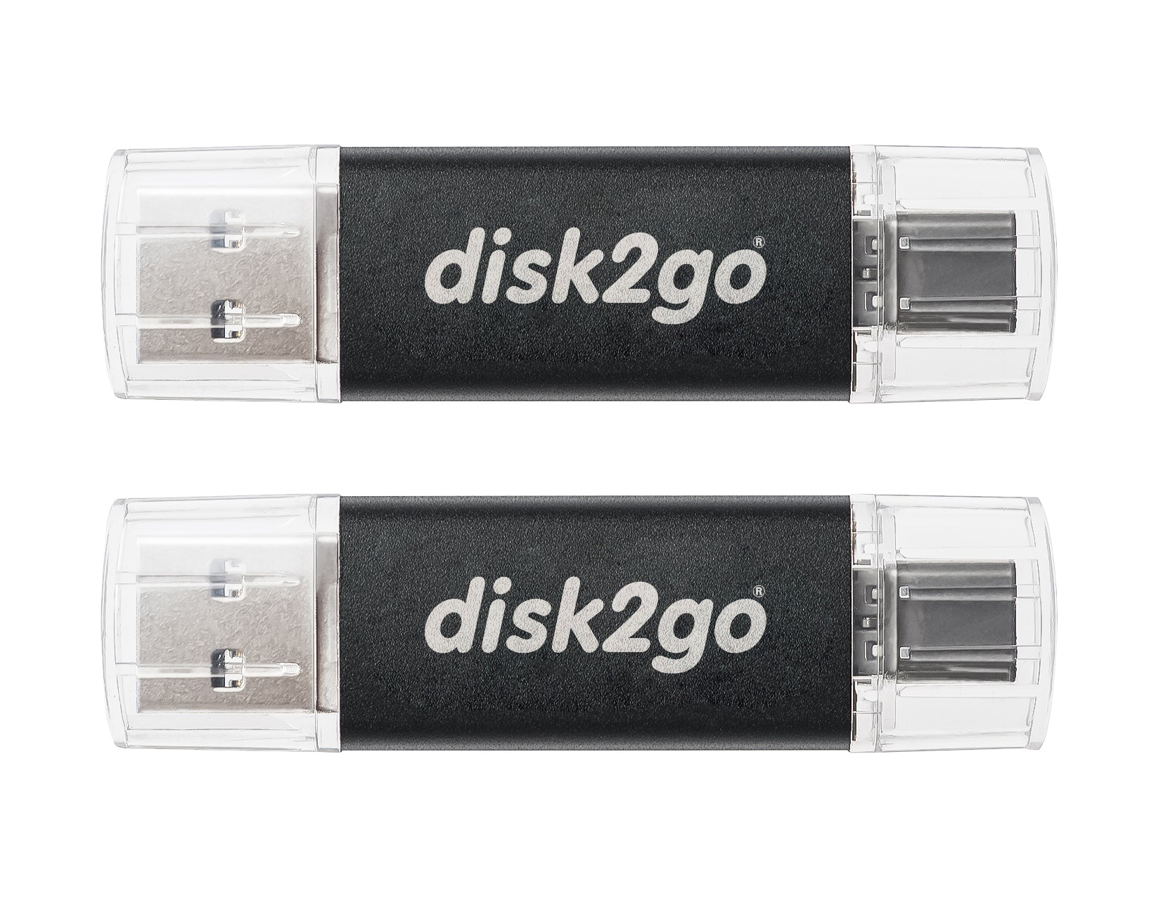 disk2go SWITCH 128 GB Doppelpack – USB Type-C/Type-A, USB 3.0/3.1