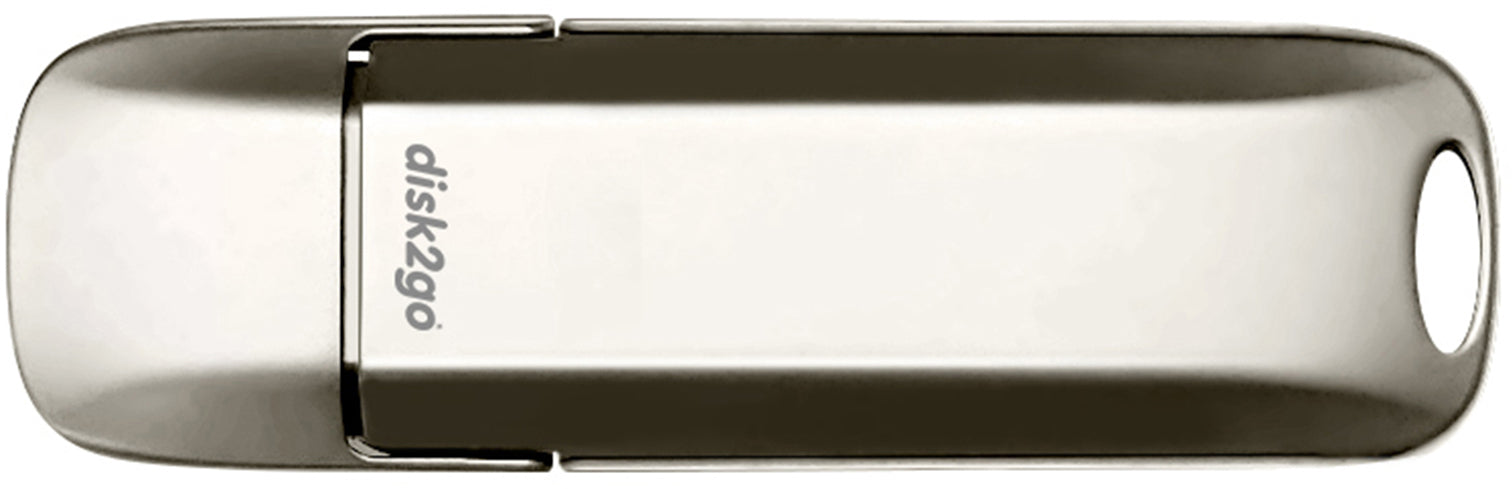 disk2go bolt 30006641 USB-Stick 1 TB – USB-C USB 3.2, 600/500 MB/s, Silber