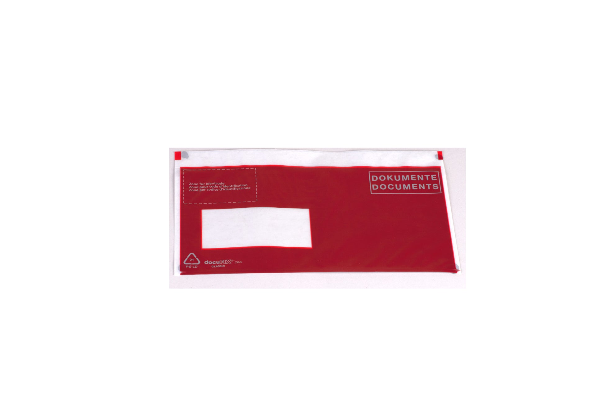 Docufix Dokumententaschen C6/5 – Fenster links, selbstklebend, PE, transparent – 250 Stk.