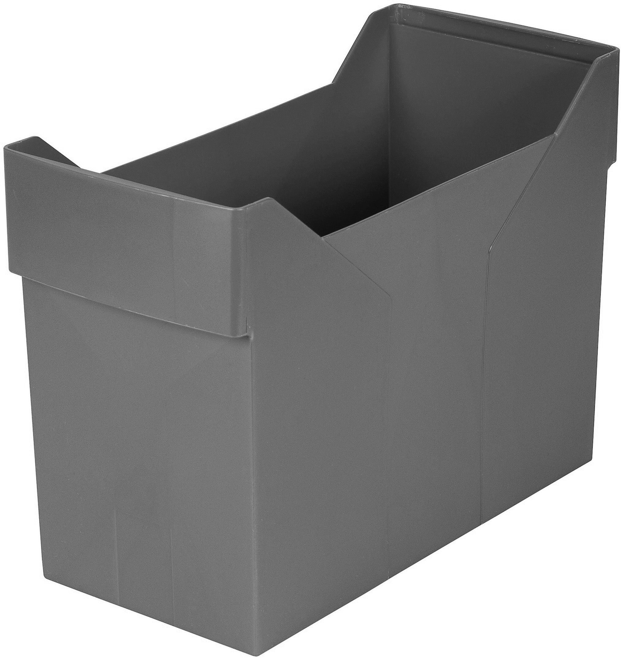 Dufco Aufbewahrungsbox – für A4, B 165 × H 260 × T 365 mm, grau, Kunststoff