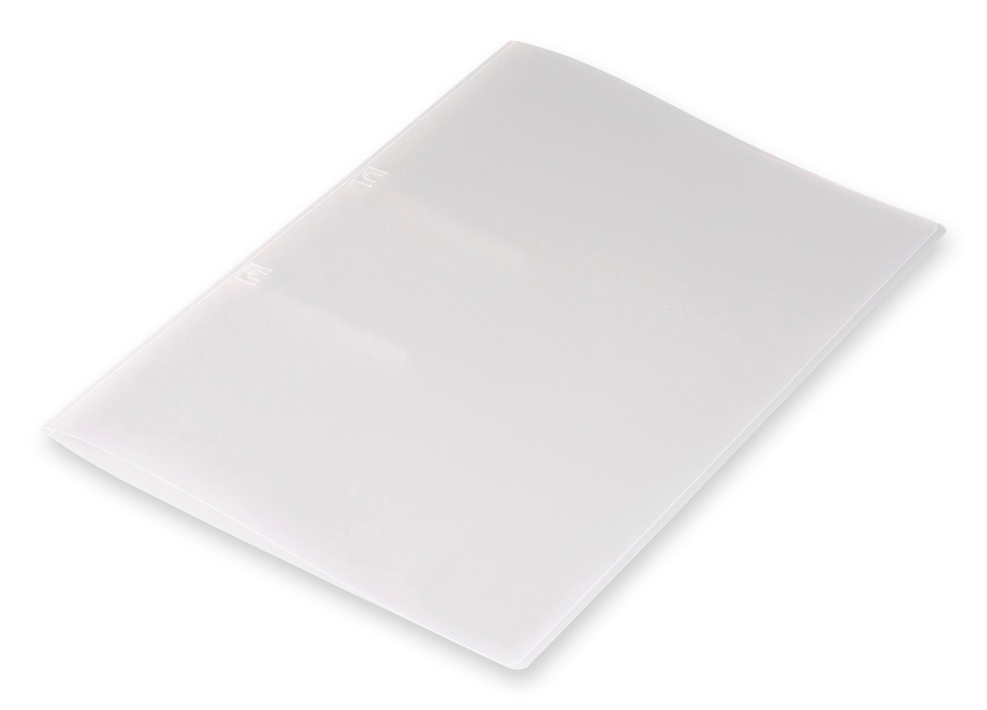 Dufco Presto Schnellhefter für A4, weiss/transparent – transparenter Vorderdeckel, mit Abheftvorrichtung