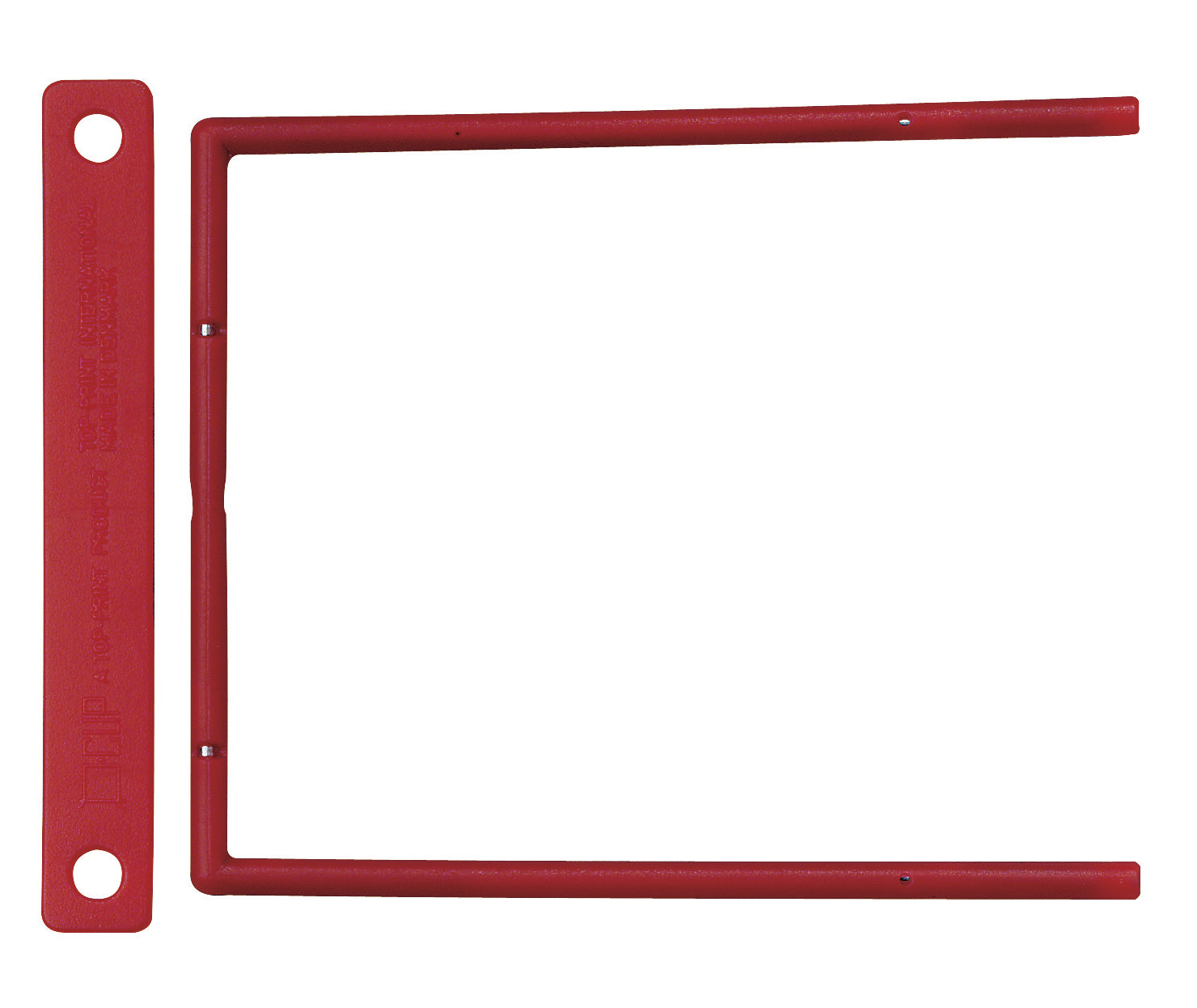 Dufco Archivclip D-Clip 51006 – Schenkellänge 100 mm – Kunststoff – Rot – 20 Stk.