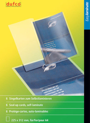 Dufco Seal-Up Karten 52101.008 Selbstlaminierfolien 64 × 86 mm – 8 Stück