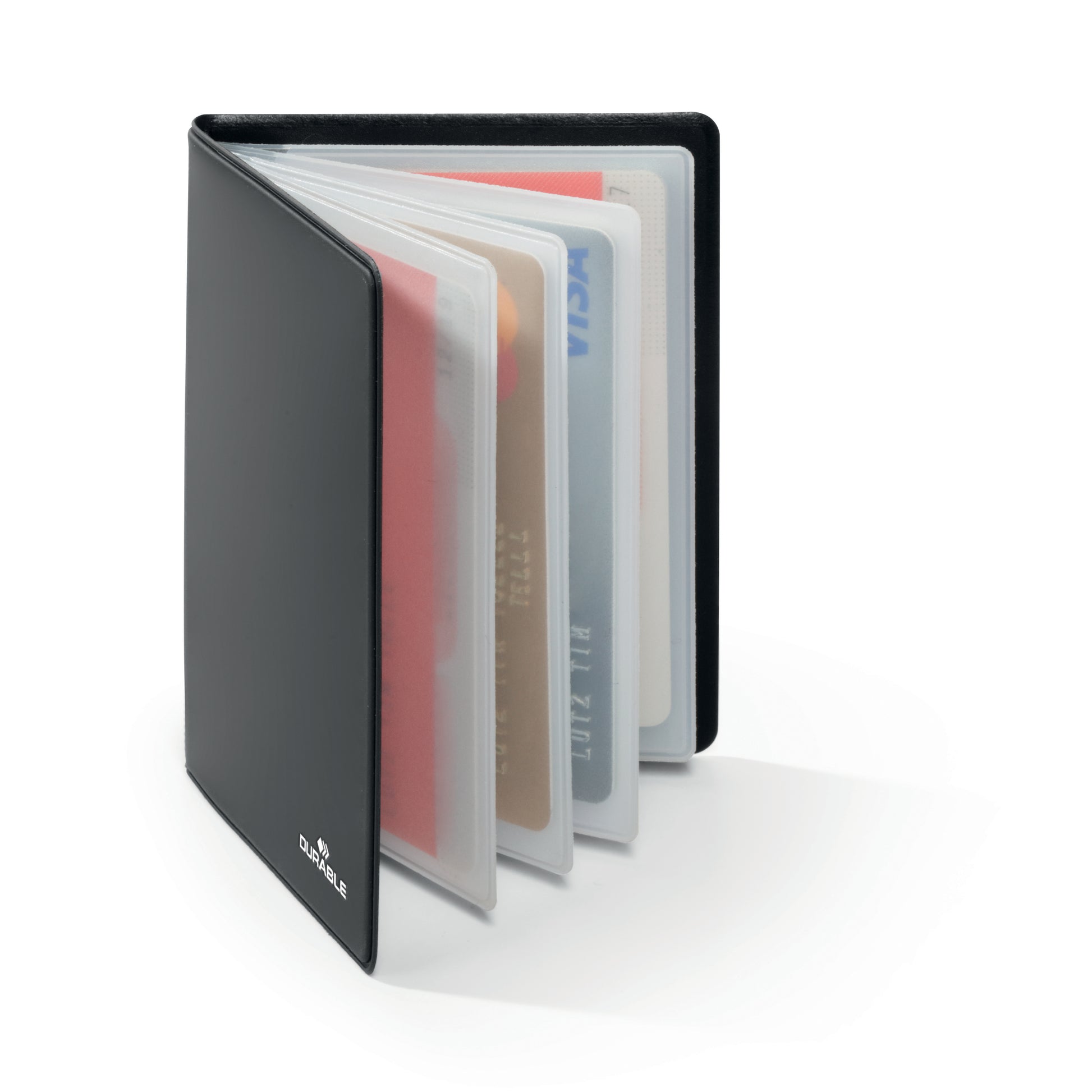 Durable Kartenetui – RFID-Schutz – für Karten 54 × 86 mm – 8 Karten, 76 × 9 × 103 mm – Schwarz