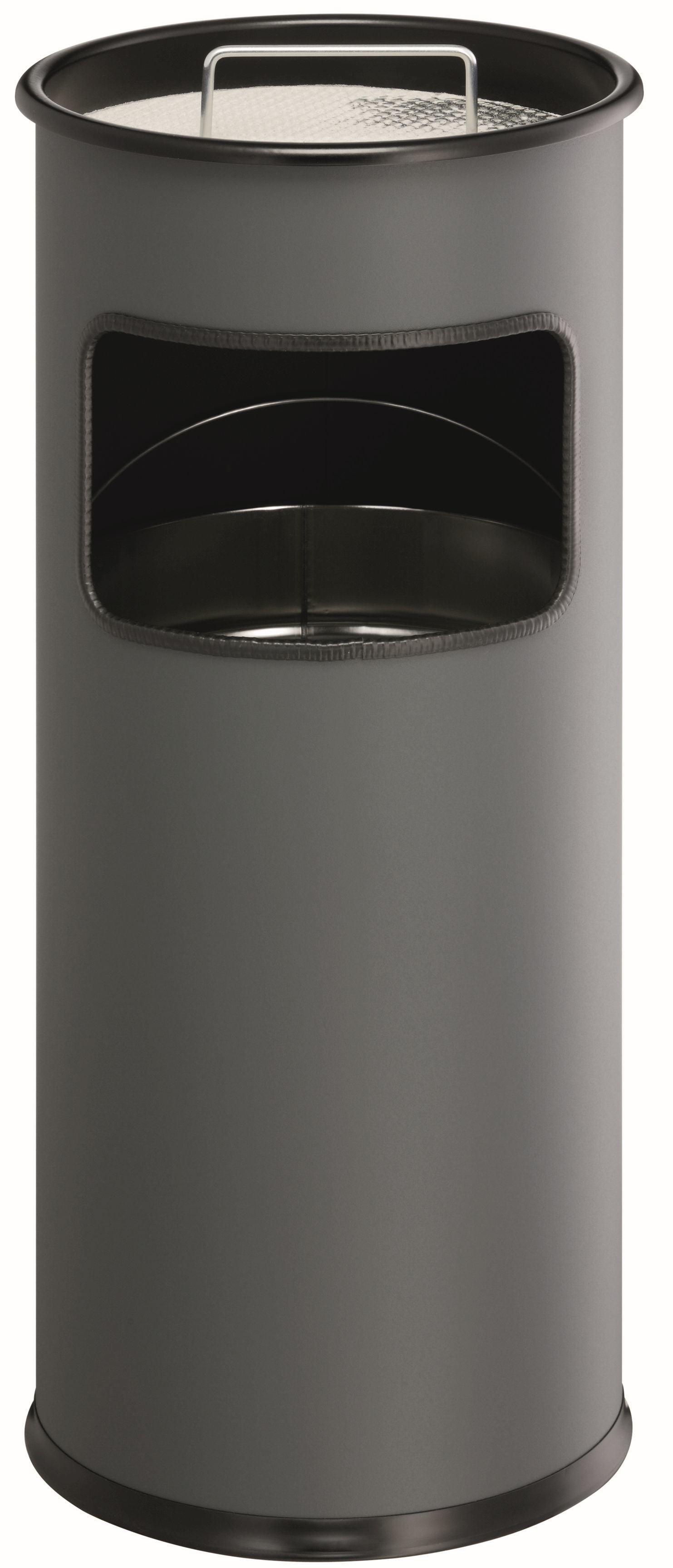 Durable Standascher 333058 – 17 l – Metall, rund – anthrazit