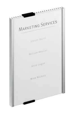 Durable Info Sign Türschild – 149 × 210,5 mm – Aluminium/Acryl – Silber