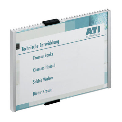 Durable Wandhalterung – für A5 quer – Silber – Acryl