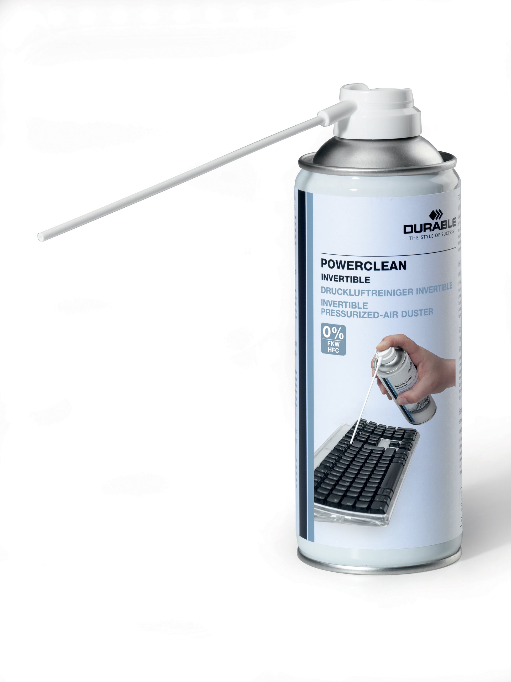 Durable POWERCLEAN Druckluftreiniger – für Elektronik & Fotokameras – Spray – 6er-Pack, 200 ml 579719