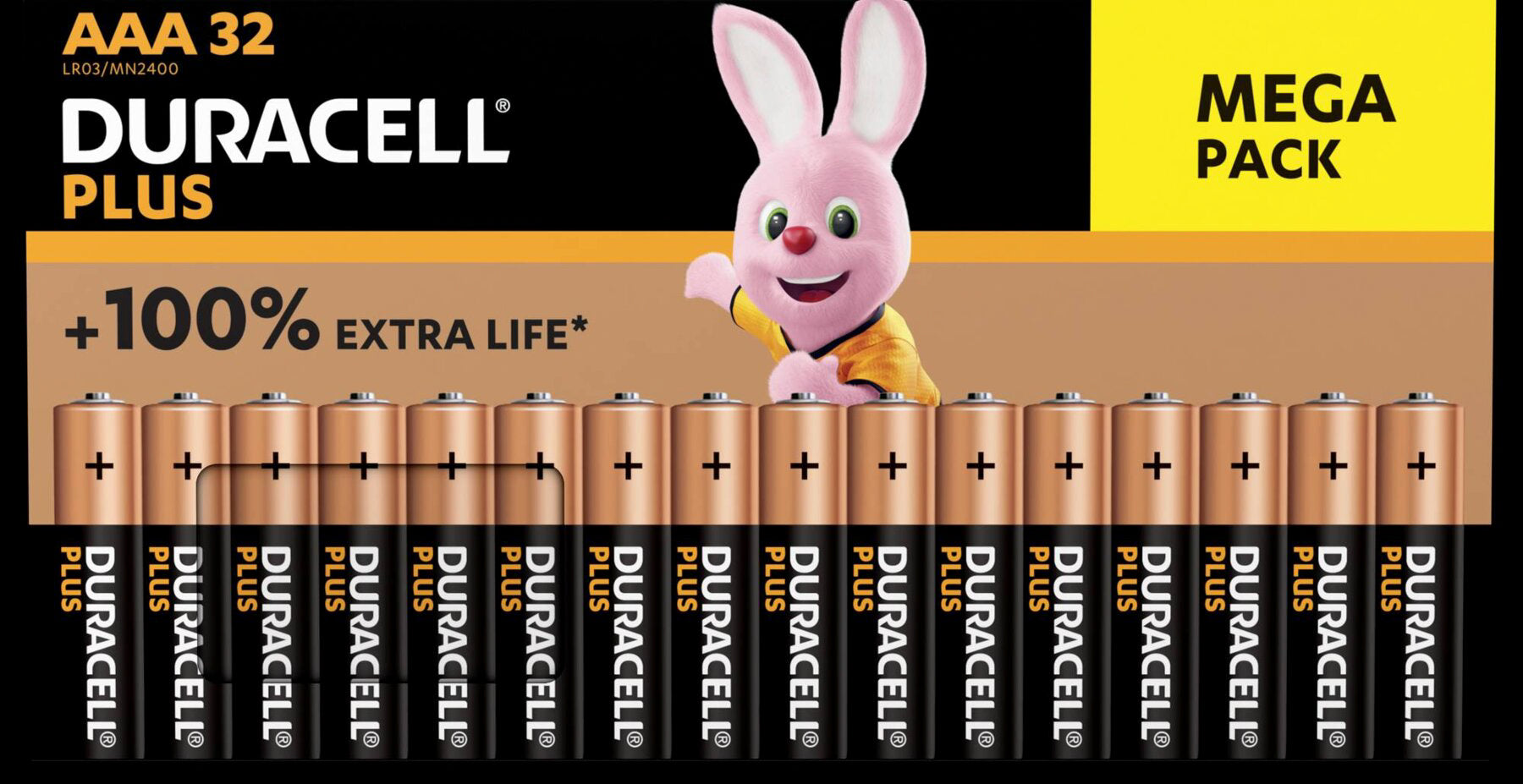 Duracell AAA Batterien – 32 Stk.