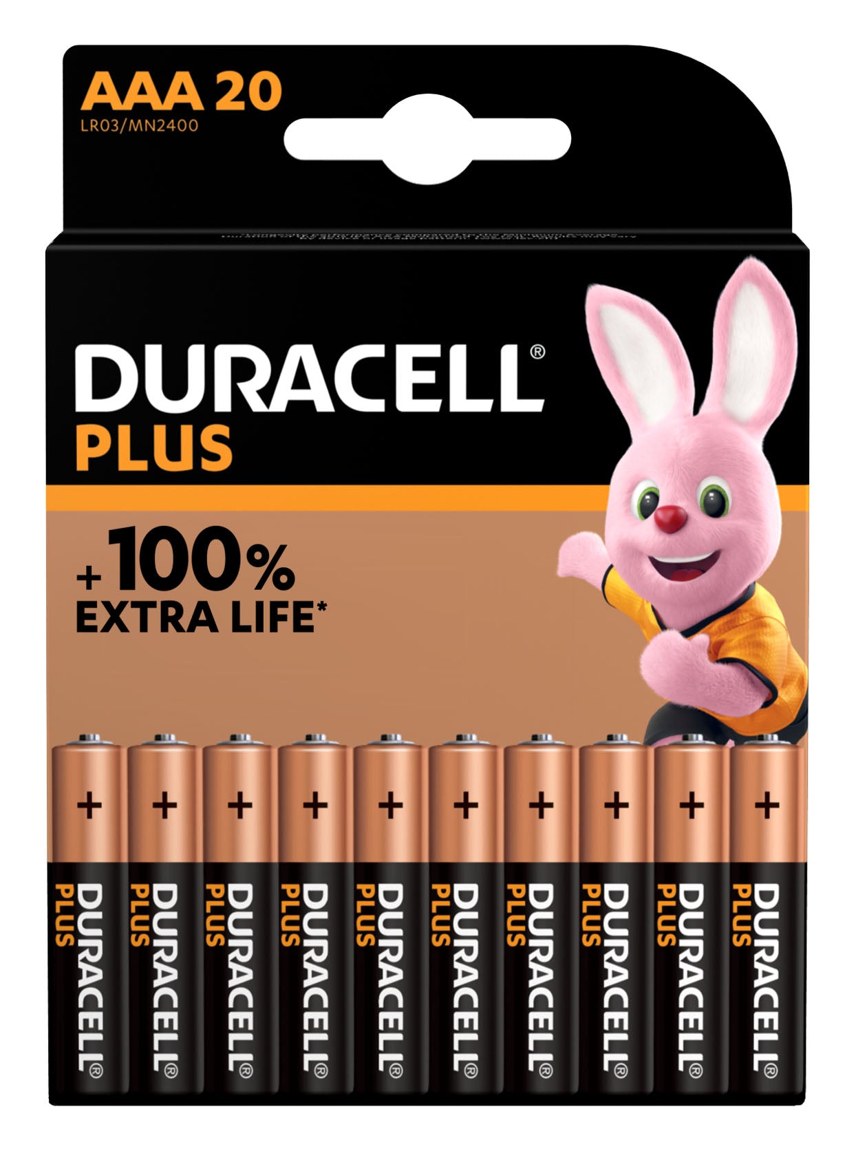 Duracell AAA Batterien, Alkaline – 20 Stk.