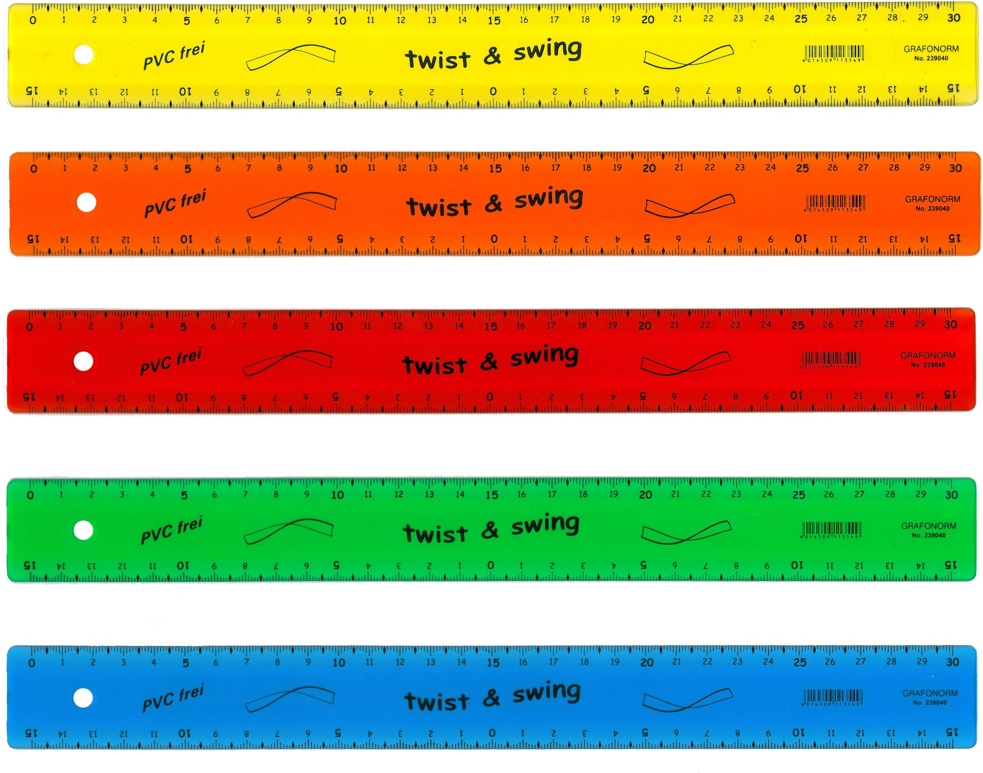 Dux Lineal – Kunststoff – 36,3 cm – flexibel – Skala cm/mm