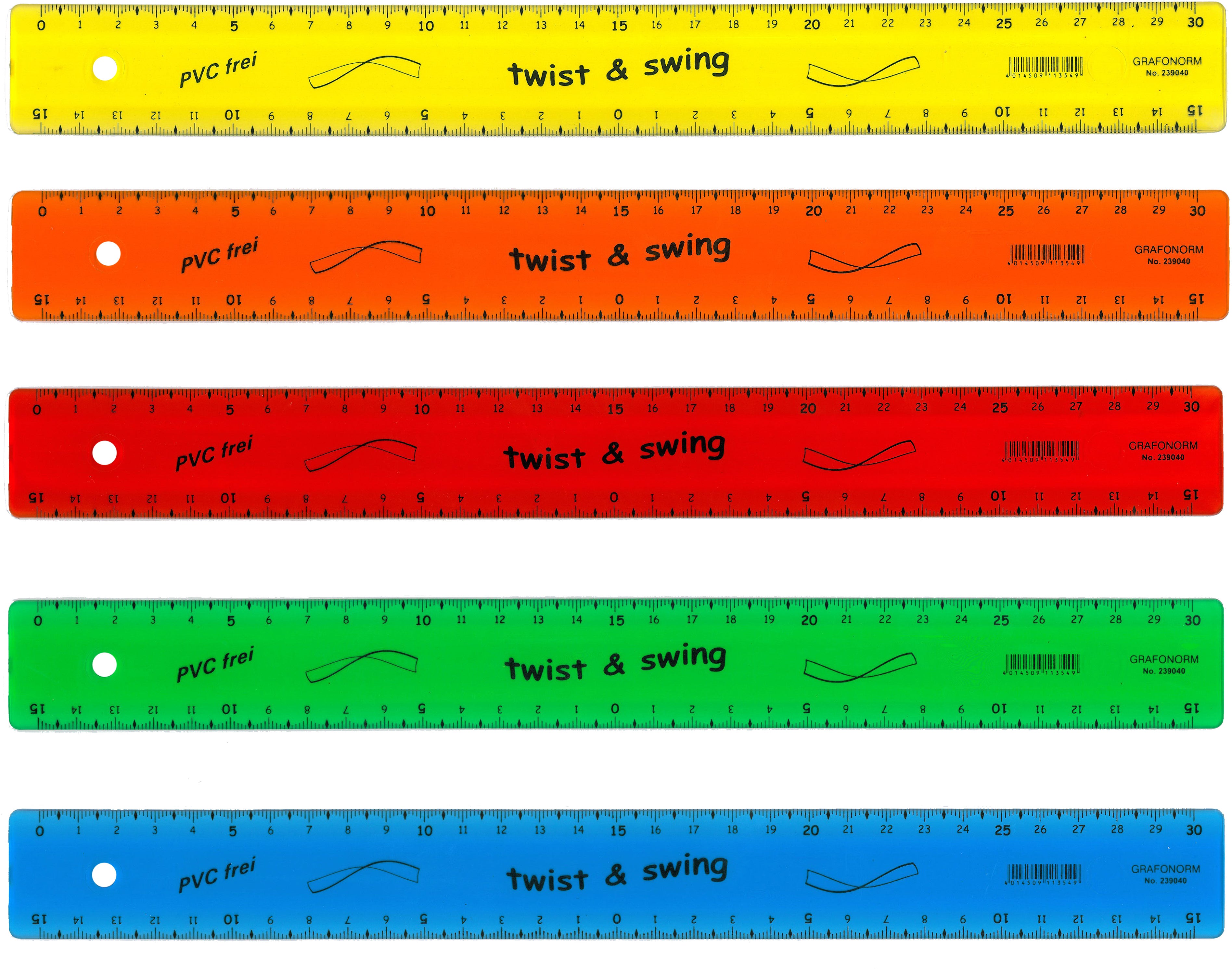 Dux Lineal – Kunststoff – 36,3 cm – flexibel – Skala cm/mm