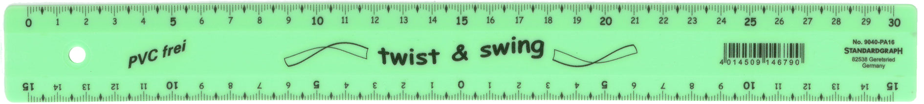 Dux Lineal – Kunststoff – 31,5 cm – flexibel – Minze