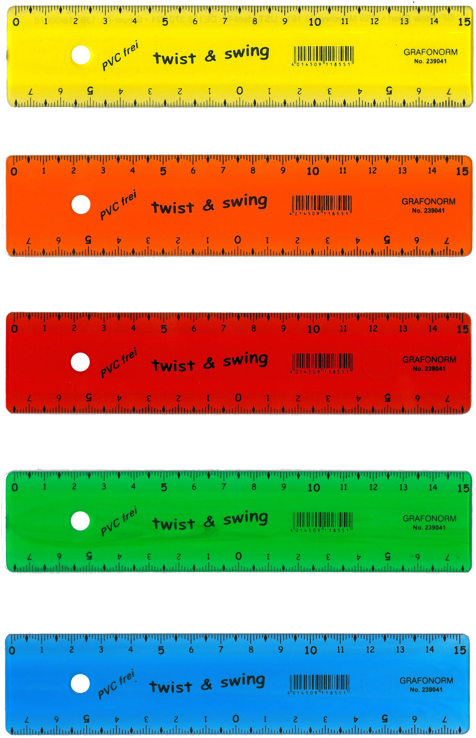 Dux Lineal – Kunststoff – 15,6 cm – flexibel – Skala cm/mm