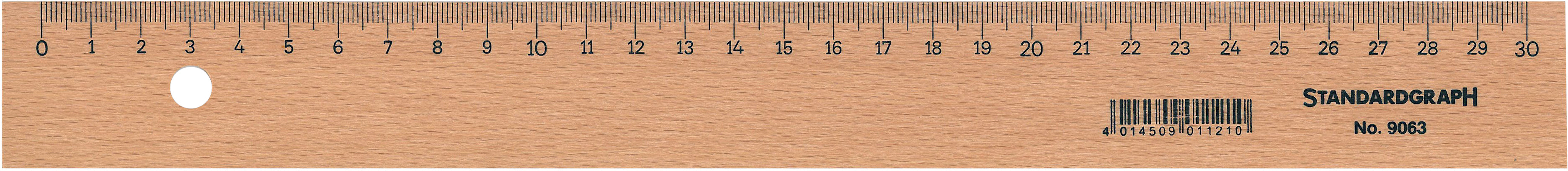 Dux Lineal – Holz (Buche) – 30 cm – Stahleinlage