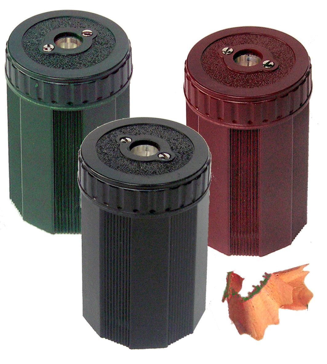 Dux 9207N Dosenspitzer – für Bleistifte und Farbstifte – Kunststoff – farbig sortiert – Metallklinge – 3er Pack