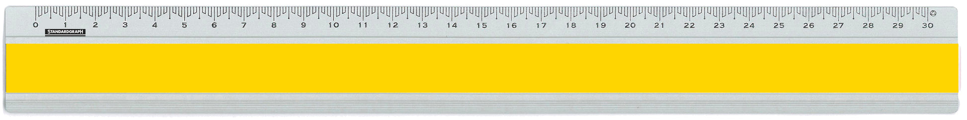 Dux Lineal – Aluminium – 32,1 cm – gelb
