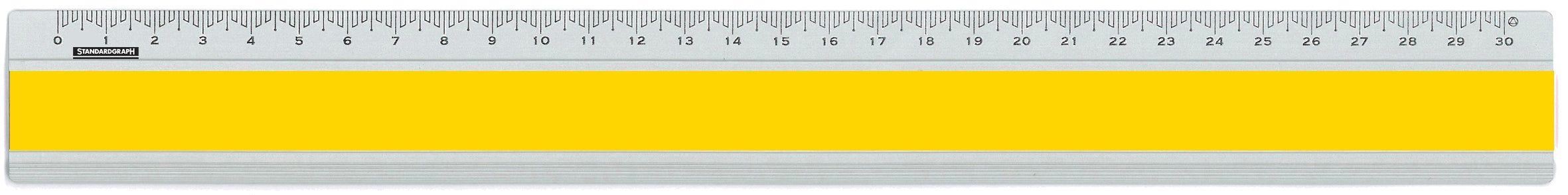Dux Lineal – Aluminium – 32,1 cm – gelb