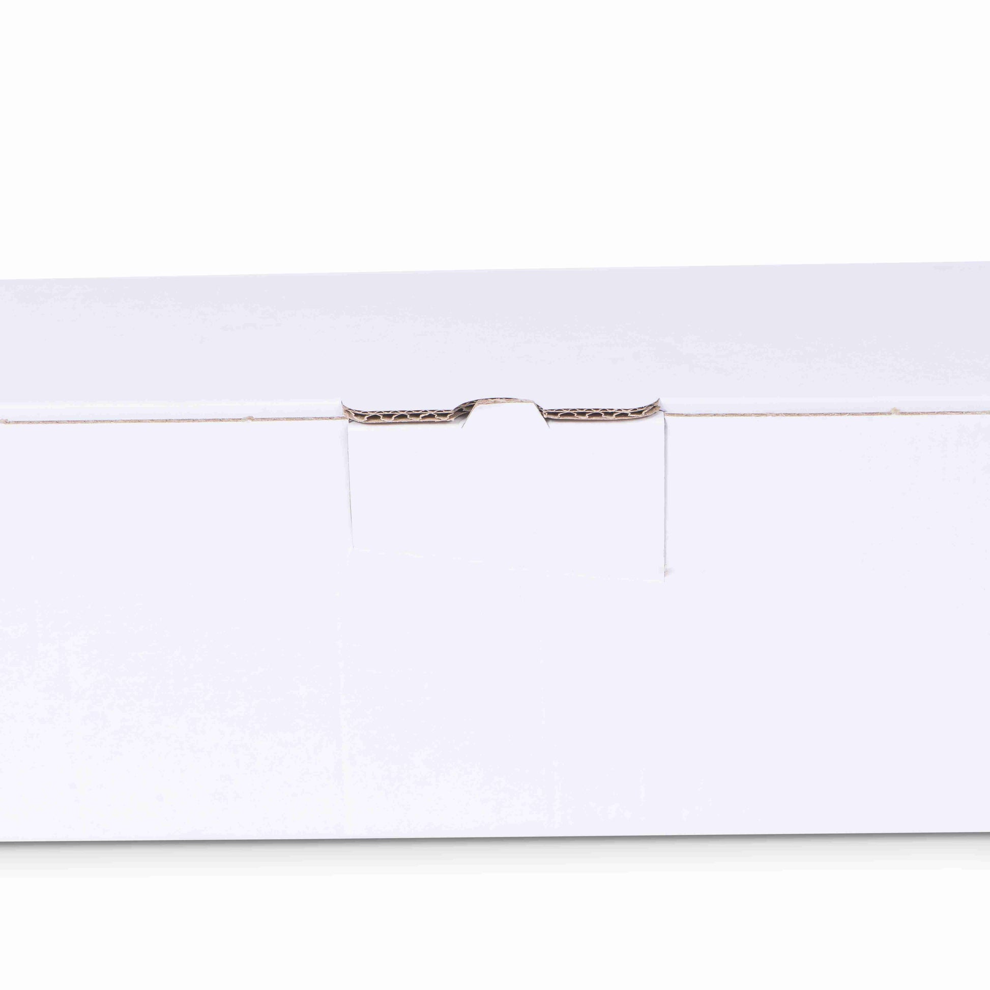 Model Versandkarton – für 1 Flasche (bis 324 mm, Ø 85 mm) – 373 × 130 × 103 mm, 2-wellig, weiss – 1 Stk.