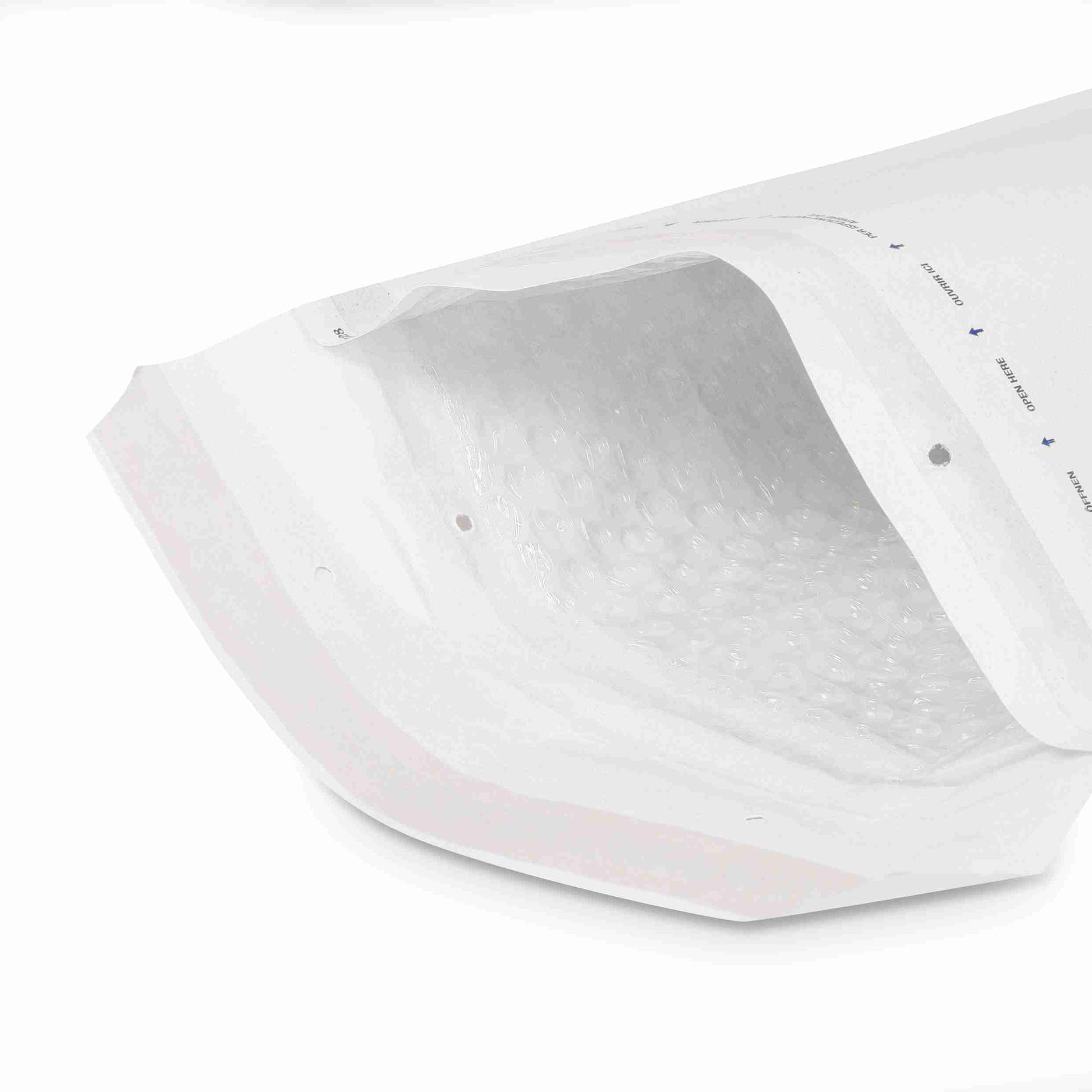 Model Luftpolstertasche – 150 × 215 mm, selbstklebend, Papier/PE, weiss – 1 Palette (9'000 Stk.)