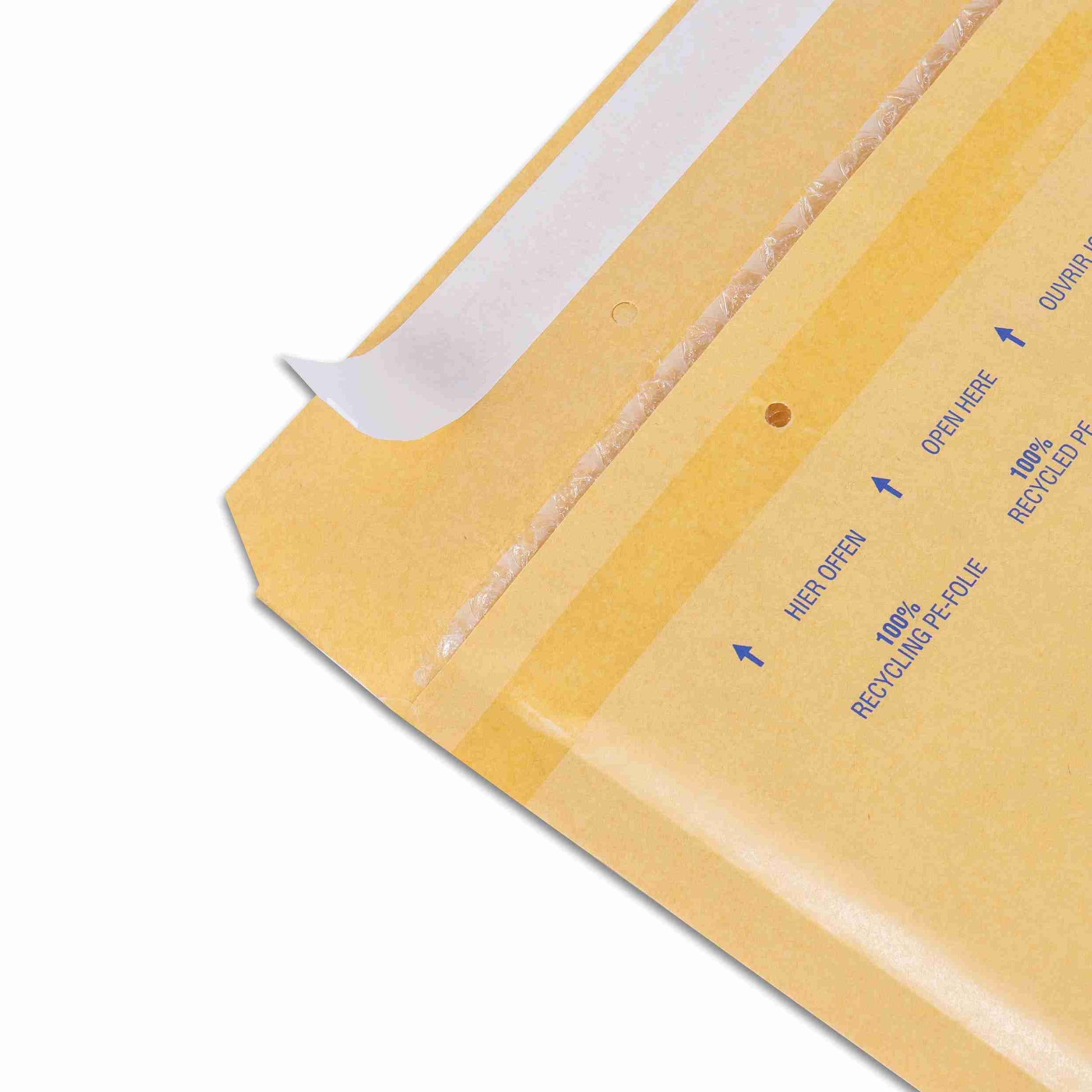 Model Luftpolstercouvert – 150 × 215 mm, braun, selbstklebend, Papier/PE, 4500 Stück
