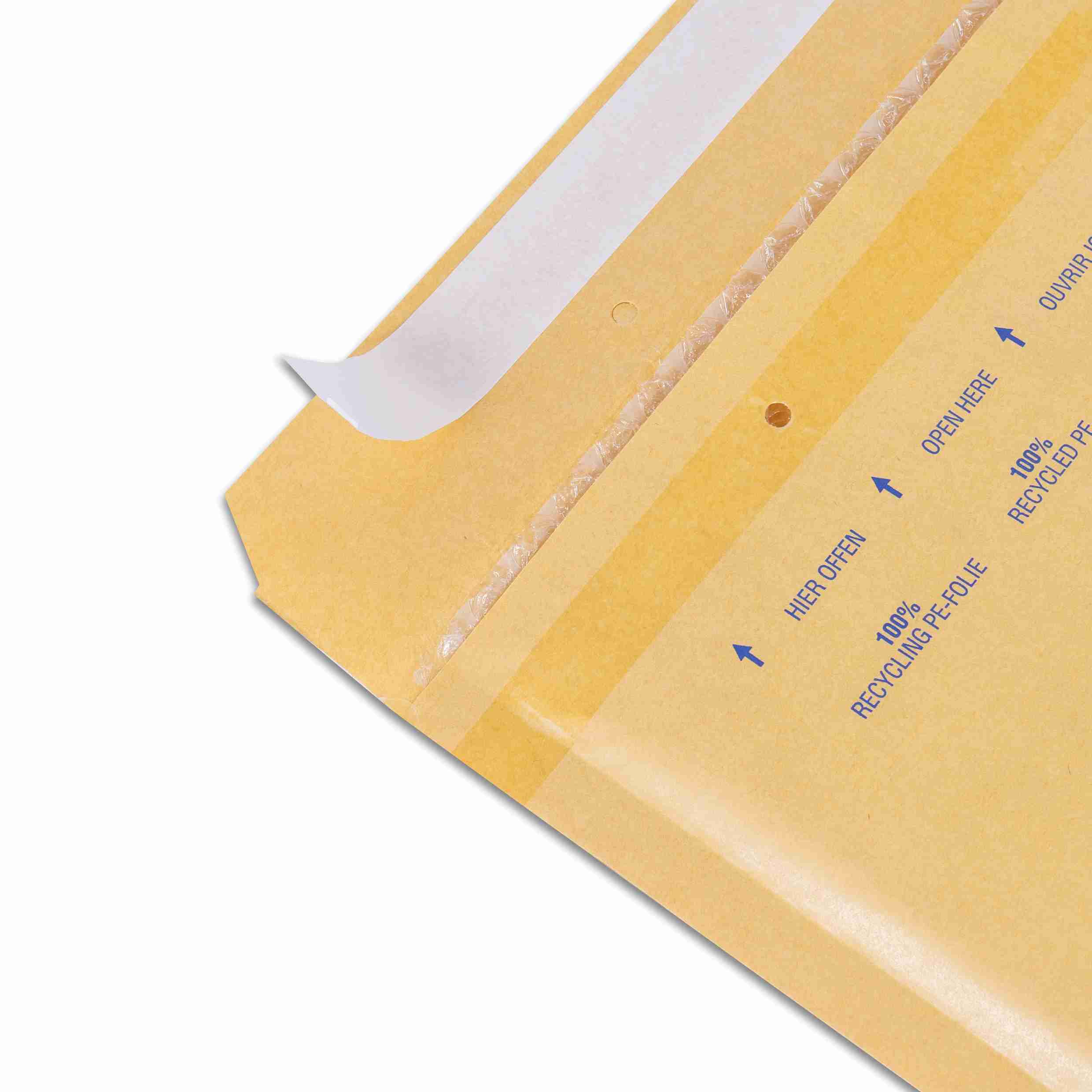 Model Luftpolstercouvert – 150 × 215 mm, braun, selbstklebend, Papier/PE, 4500 Stück