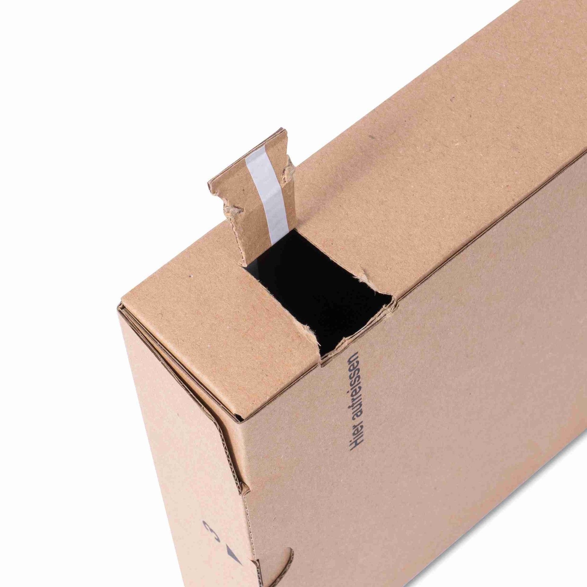 Model Versandverpackung – 240 × 171 × 46 mm, braun, Aufreissband, selbstklebend – 1 Stk., ab 500 Stk.