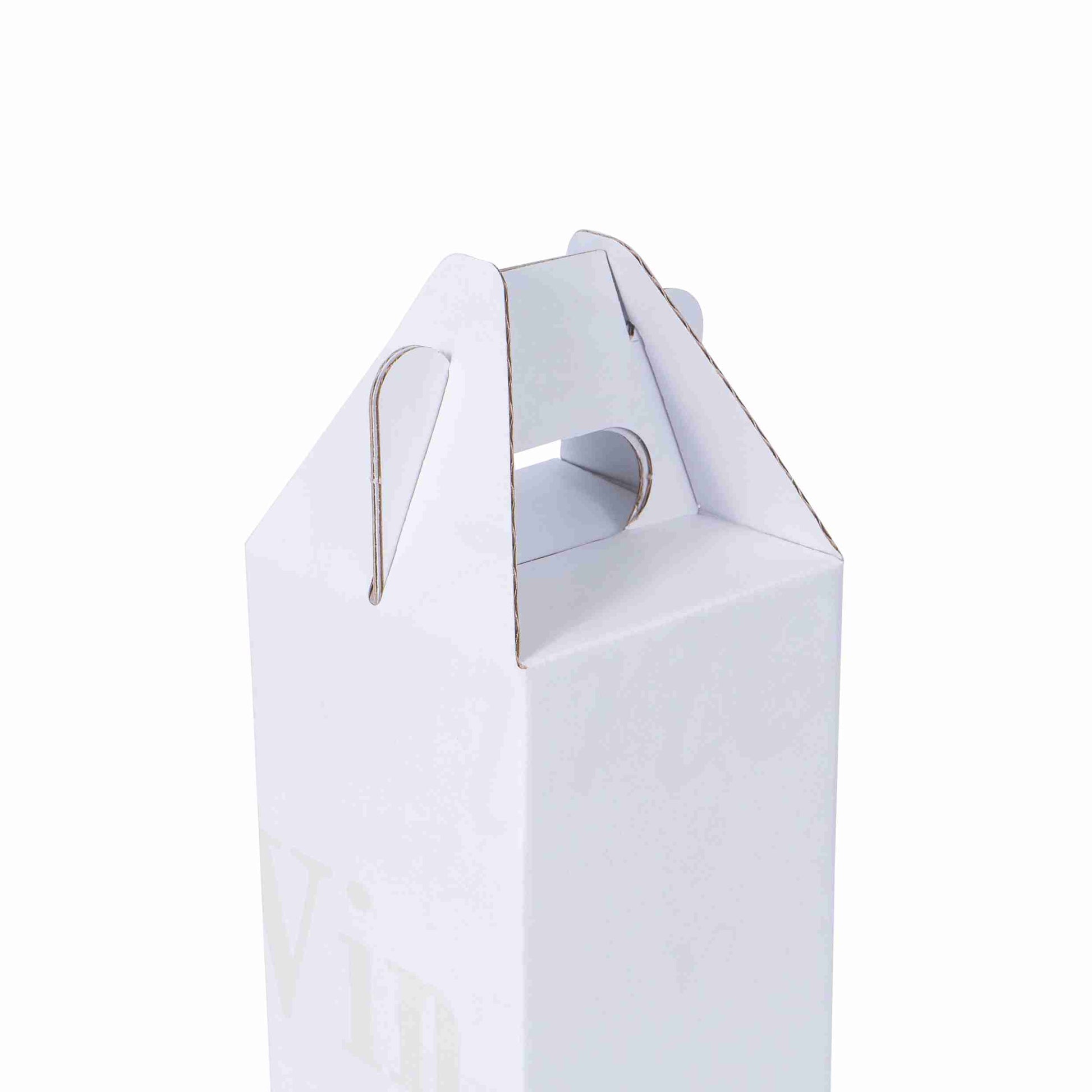 Weinpräsentkarton weiss – Innenmass 82 × 362 × 82 mm – für 1 Flasche – 1 Stk., ab 500 Stk.