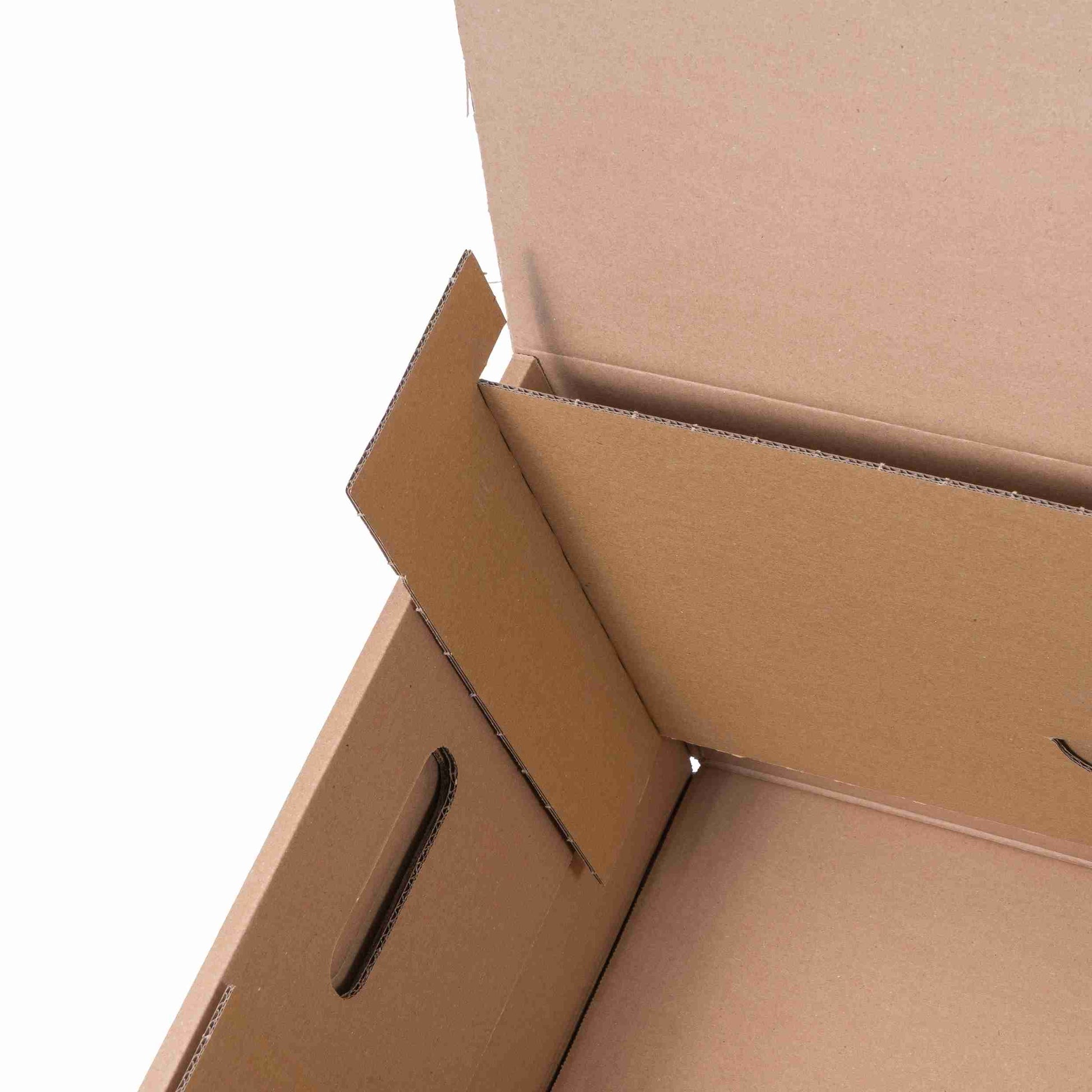 Model Einsatz – für modularen Umzugskarton mittel – 553 × 29 × 289 mm, braun, Karton, wiederverwendbar, robust – 1 Palette (420 Stk.)