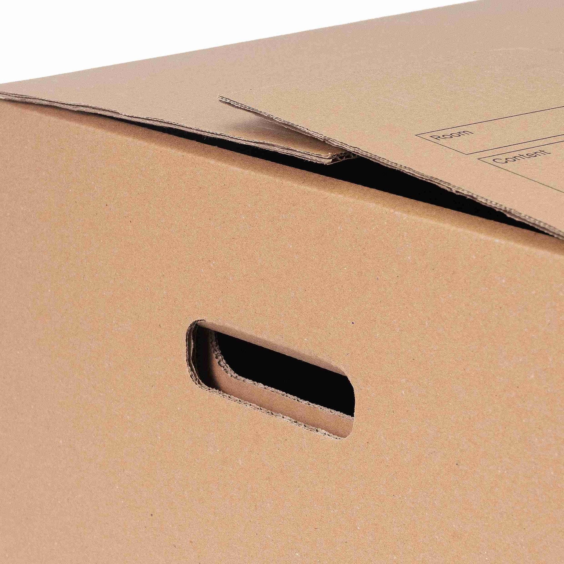 Model Fix-Aufrichtekarton – für diverse Einlagen – 567 × 358 × 688 mm, braun, mit Deckel – 1 Palette (200 Stk.)