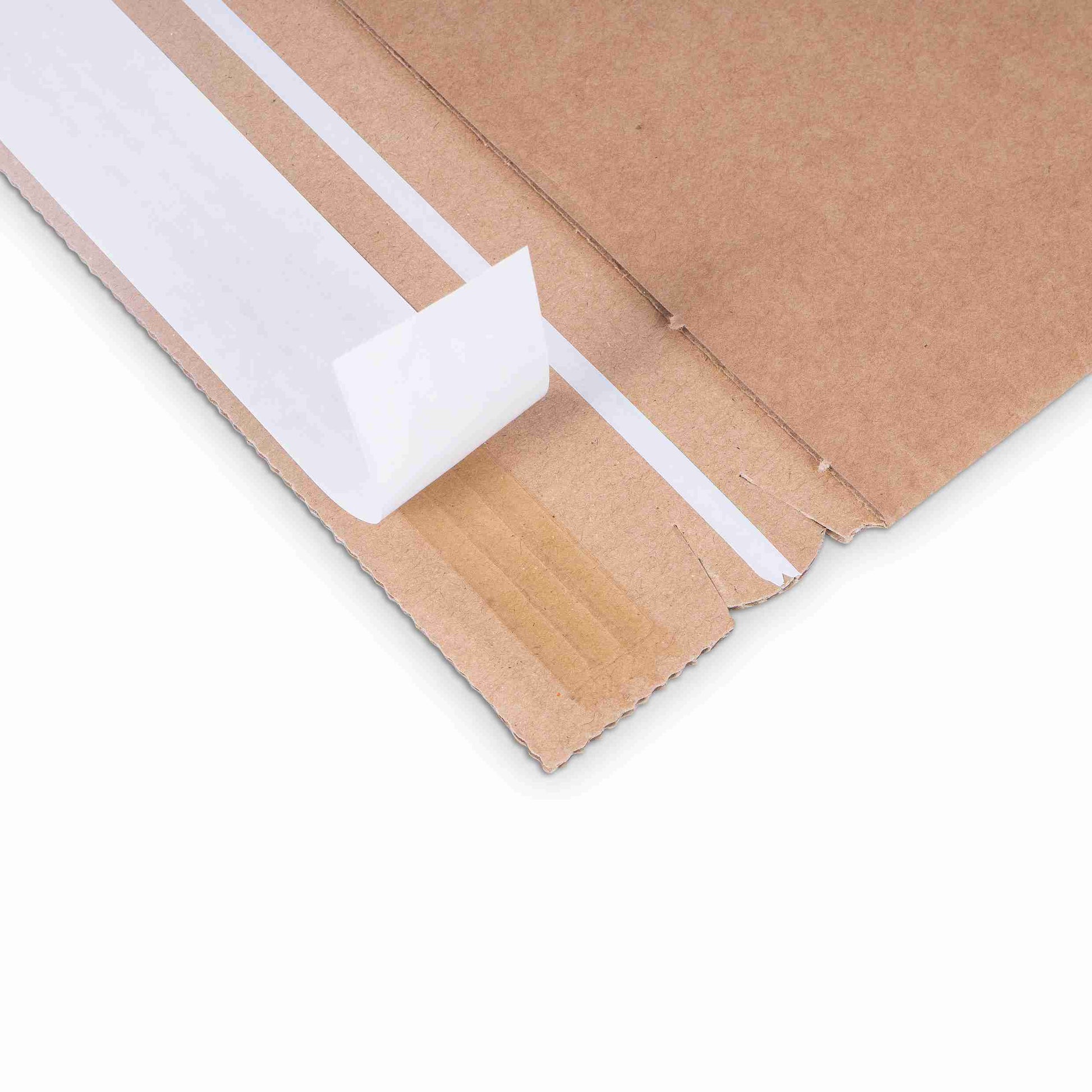 Model Fix-Aufrichtekarton – 230 × 165 × 70 mm, braun, Wellkarton, selbstklebend – 1 Stk., ab 1'000 Stk.