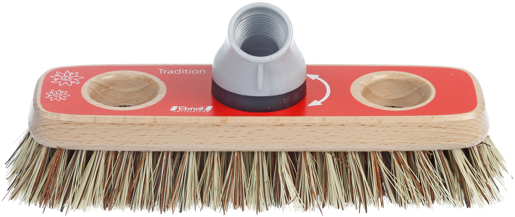 Ebnat Scheuerbürste Tradition – pflanzliche Faser, Holz, 30,5×8,5×10,5 cm, holzfarben