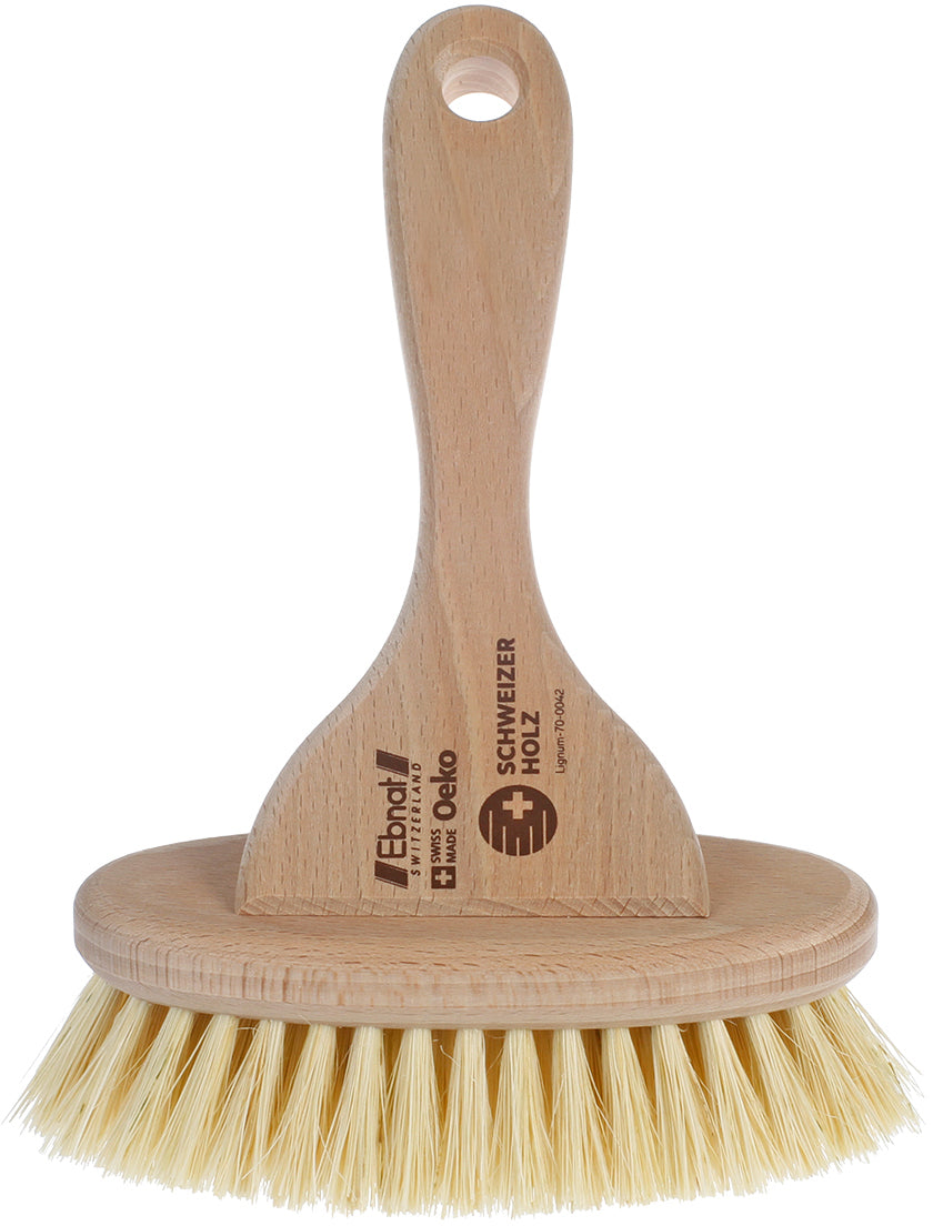 Ebnat Scheuerbürste – pflanzliche Faser, Buche, 21,5×13×7 cm, säurebeständig