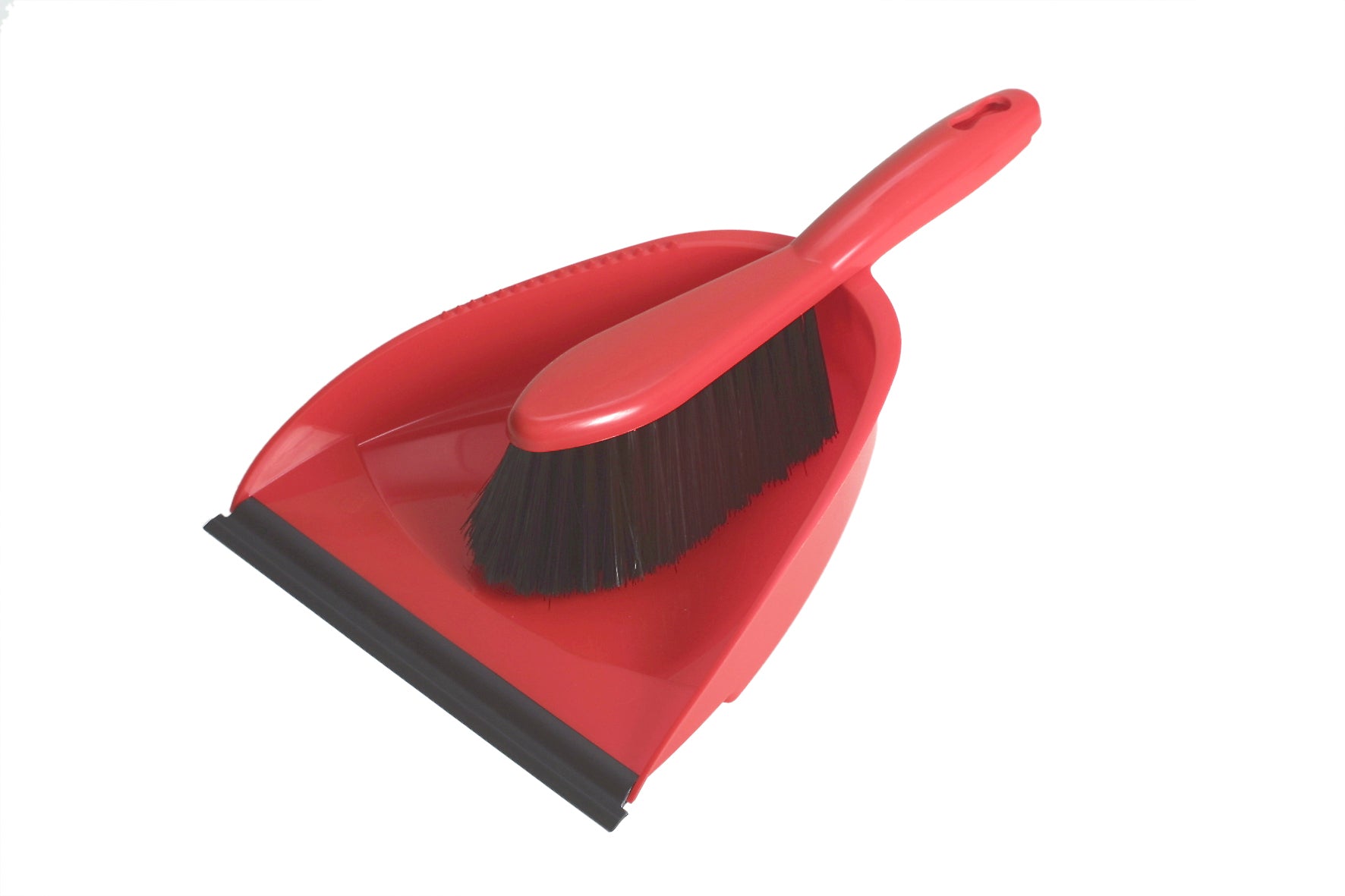 Ebnat Kehrgarnitur Euro 128728 – Polymex-Besatz, Rot, 22,5 × 34,5 × 6,5 cm