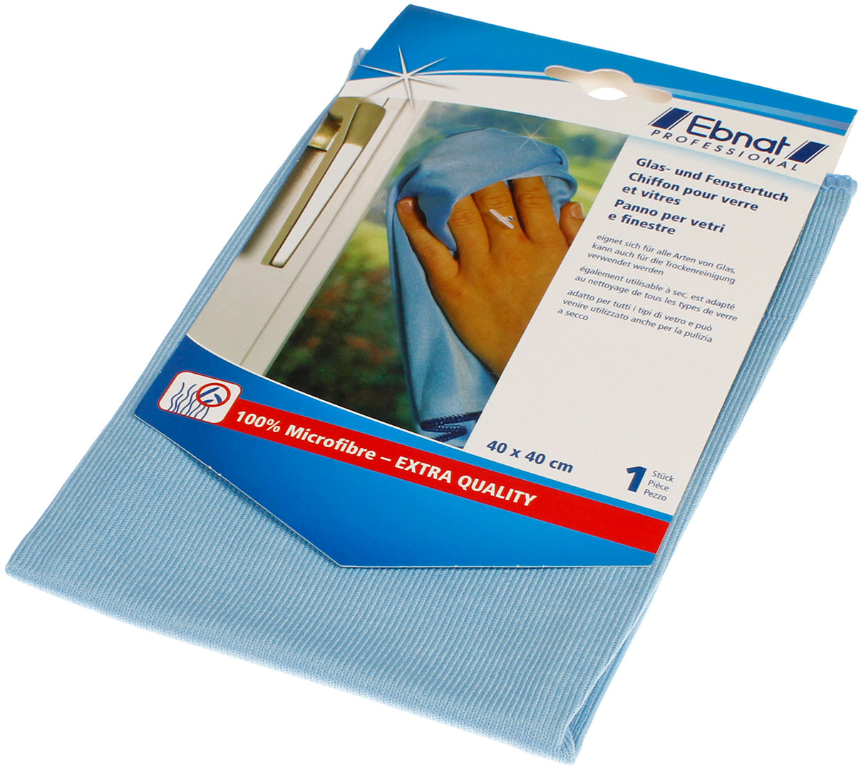 Ebnat Mikrofasertuch 228213 – Blau – 13,5 × 22,5 cm