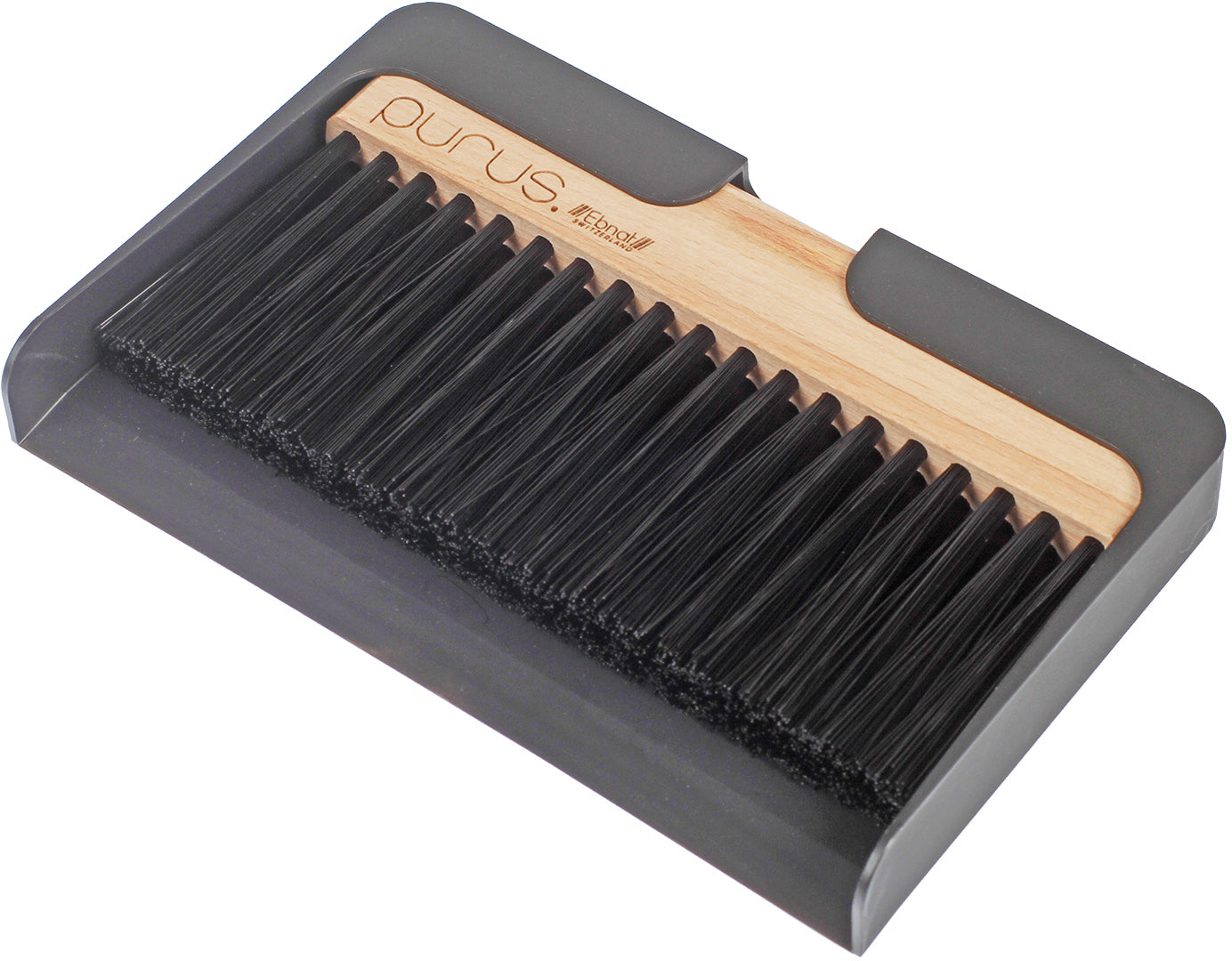 Ebnat Purus Kehrgarnitur – 14,5 cm, Buche, biobasierte Borsten, schwarz, FSC