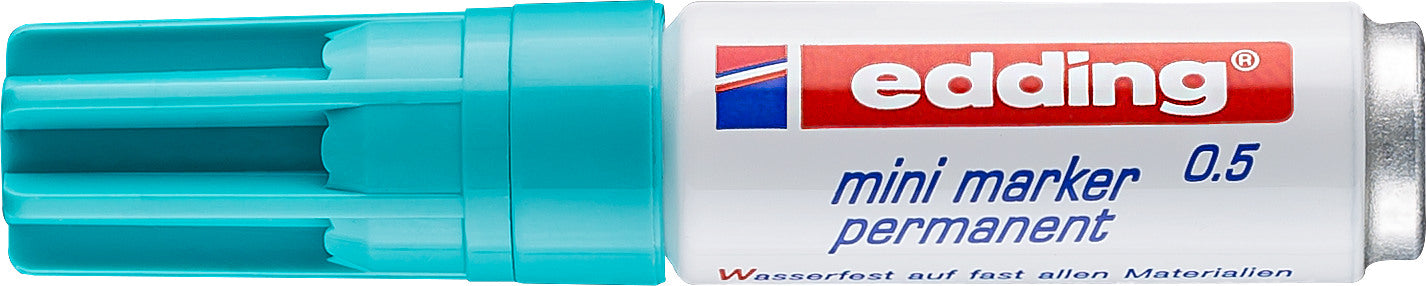 Edding Mini Marker Permanentmarker – 1,5–3 mm – türkis