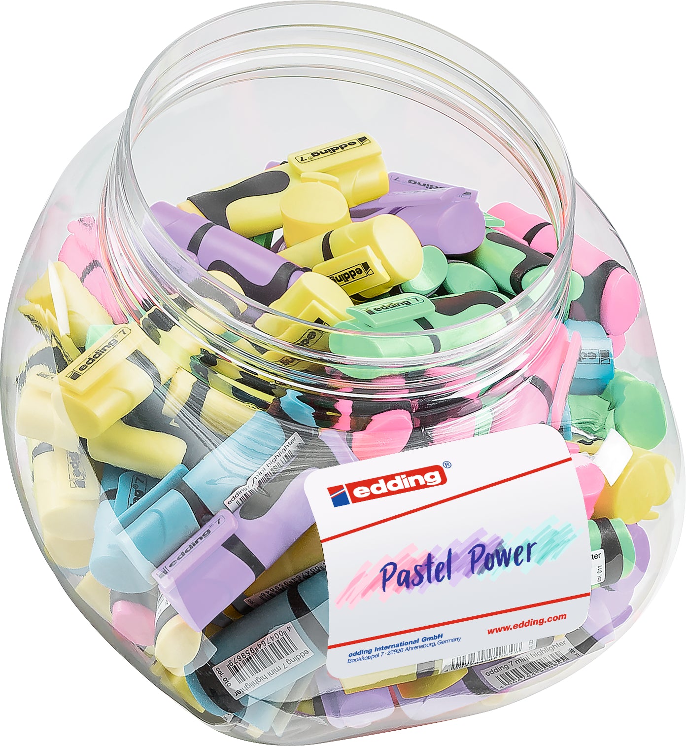 Edding Mini Textmarker – Pastellfarben, Keilspitze 1–3 mm