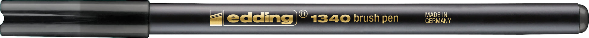 Edding 1340 Brushpen – Pinselspitze, wasservermalbar, schwarz