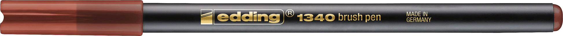Edding 1340 Pinselstift – Pinselspitze, wasservermalbar, braun