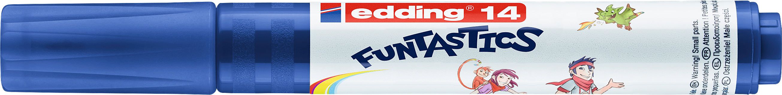 Edding Funtastic Filzstift – Rundspitze, 3 mm, wasserbasiert, blau