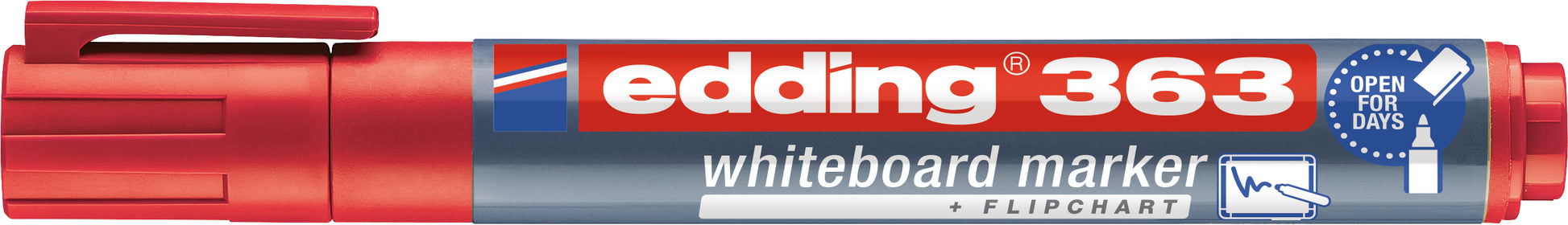 Edding 363 Whiteboard-Marker – 1–5 mm, rot – für Whiteboards