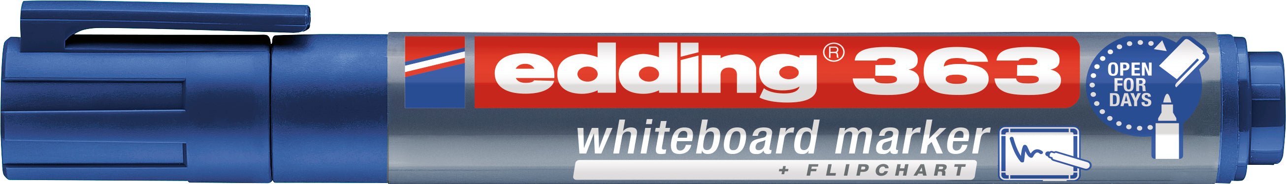 Edding 363 Whiteboard-Marker – 1–5 mm, blau – für Whiteboards