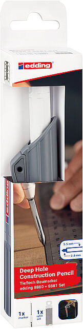 Edding Tiefloch Baumarker 8880 Spezialstift, Graphit