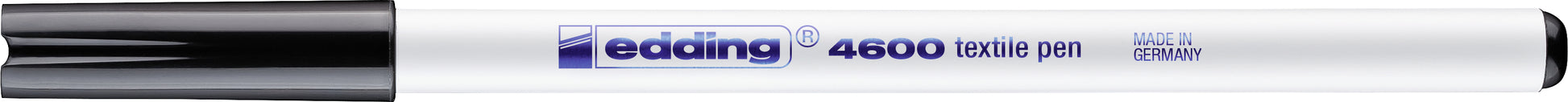 Edding 4600 Textilmarker – Rundspitze 1 mm – Schwarz – für Textilien (T-Shirts, Kissen, Servietten)