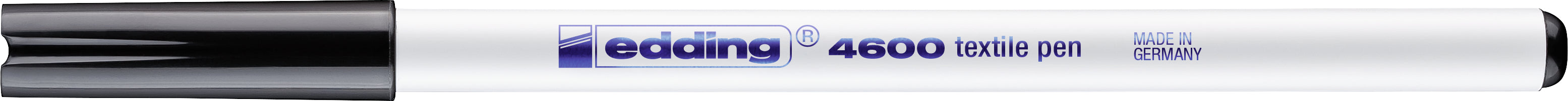 Edding 4600 Textilmarker – Rundspitze 1 mm – Schwarz – für Textilien (T-Shirts, Kissen, Servietten)