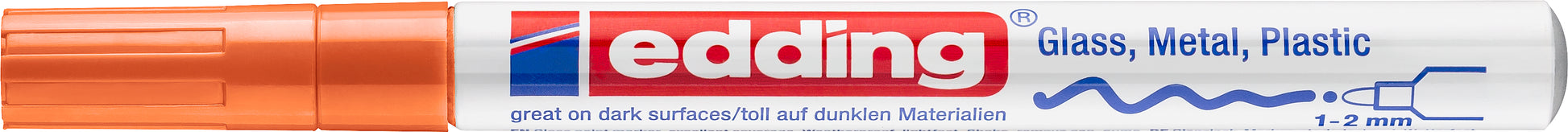 Edding 751 Paintmarker – Rundspitze 1–2 mm – Orange